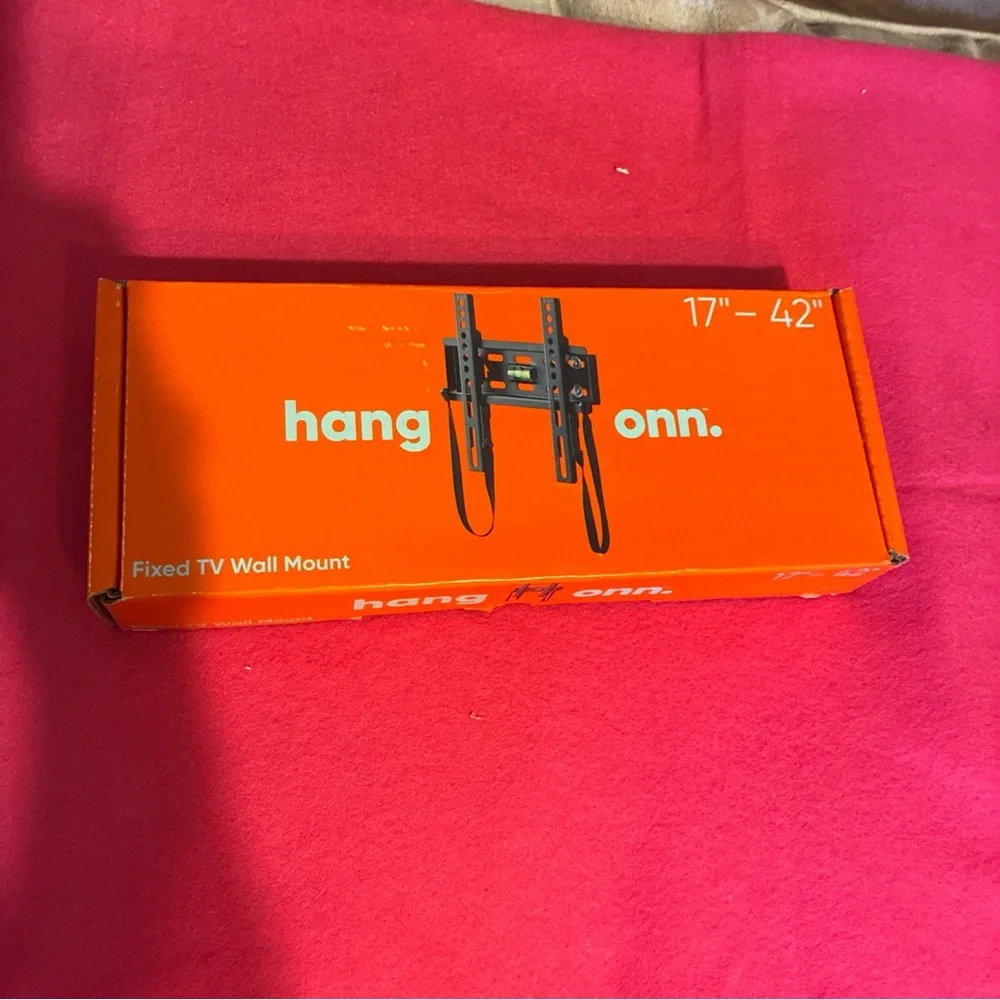Orange Wall Mount Display Shelf